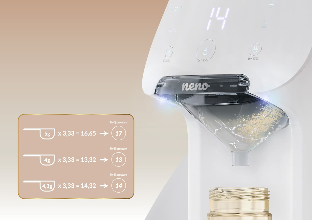 NENO Prístroj na prípravu dojčenského mlieka Primavera