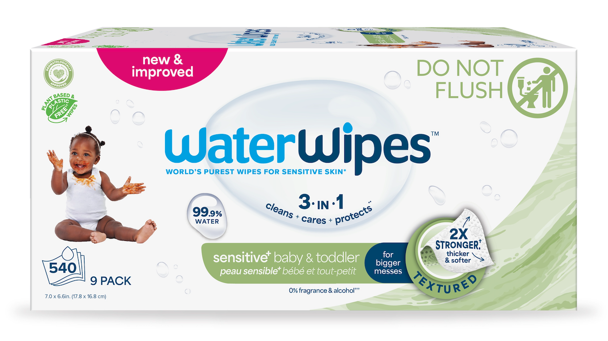 9X WATERWIPES Obrúsky vlhčené Baby&amp;Toddler 3in1 60 ks (540 ks) 