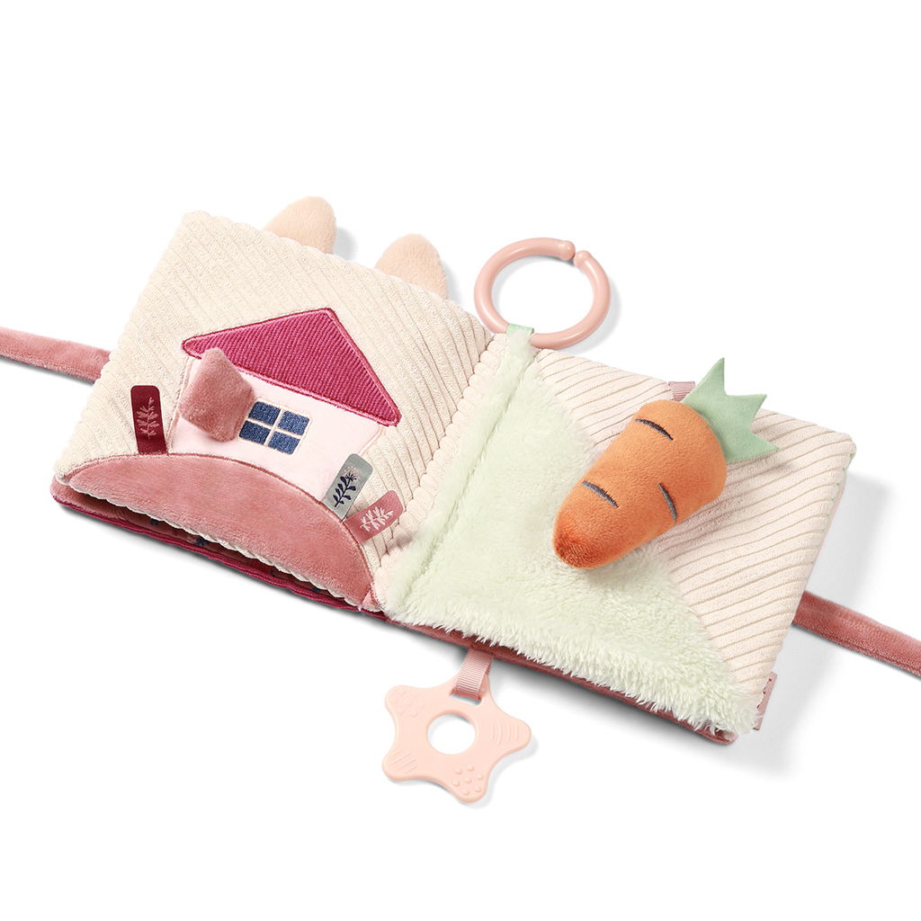 BABYONO Knižka senzorická Rabbit Karo 0m+