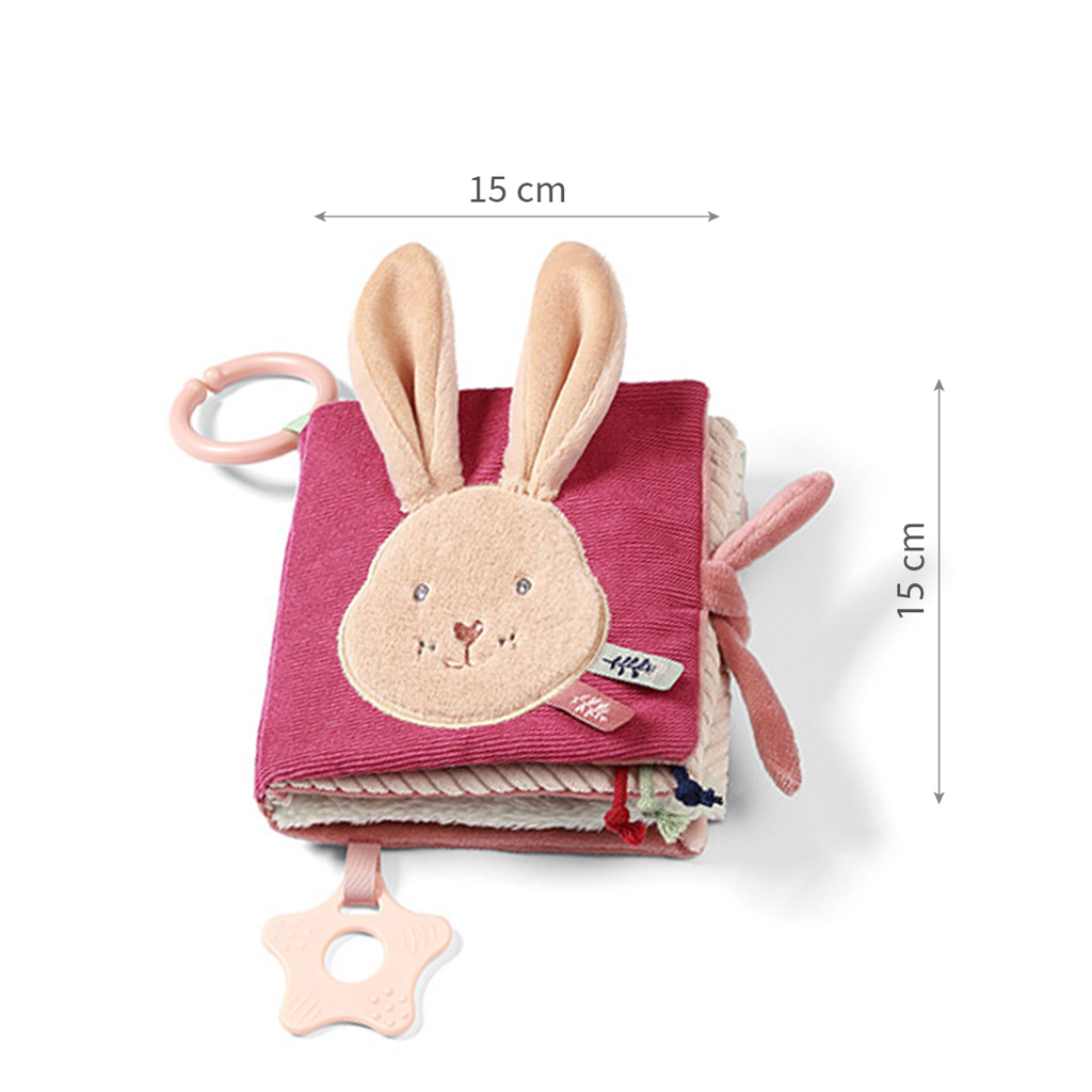 BABYONO Knižka senzorická Rabbit Karo 0m+