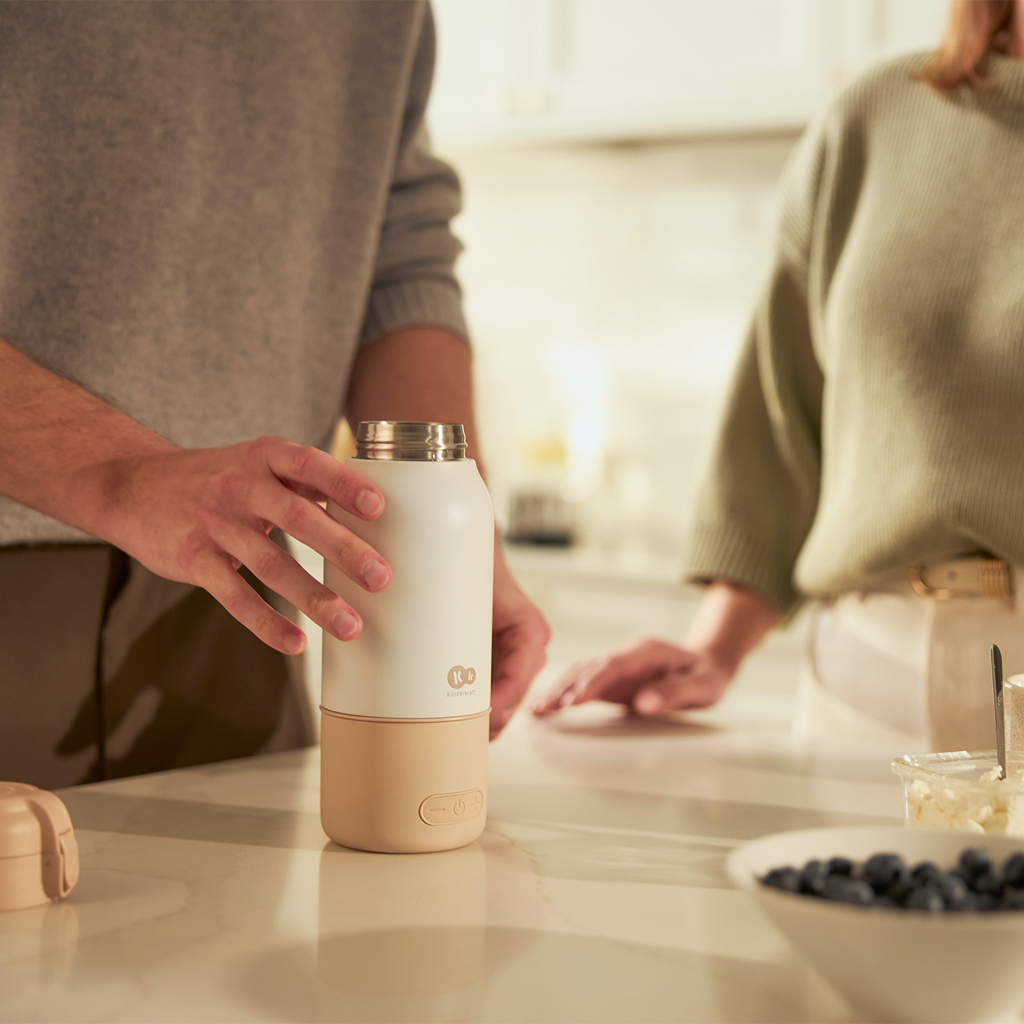 KINDERKRAFT Cestovný ohrievač mlieka a termoska 2v1 Gaja Beige