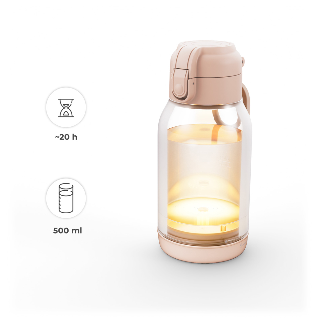 KINDERKRAFT Cestovný ohrievač mlieka a termoska 2v1 Gaja Beige