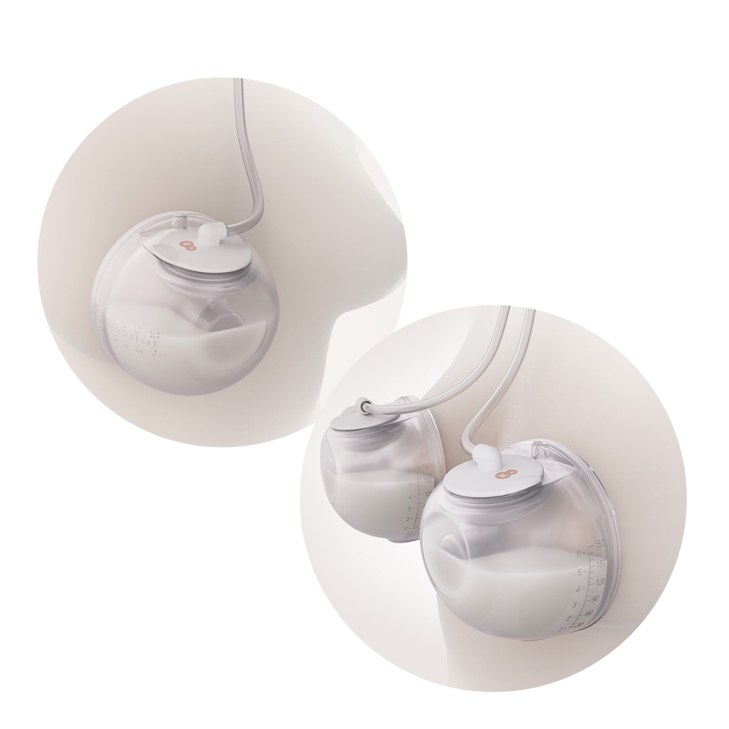 KINDERKRAFT Odsávačka materského mlieka s funkciou ohrevu krku Double Hands-free Gentleneste