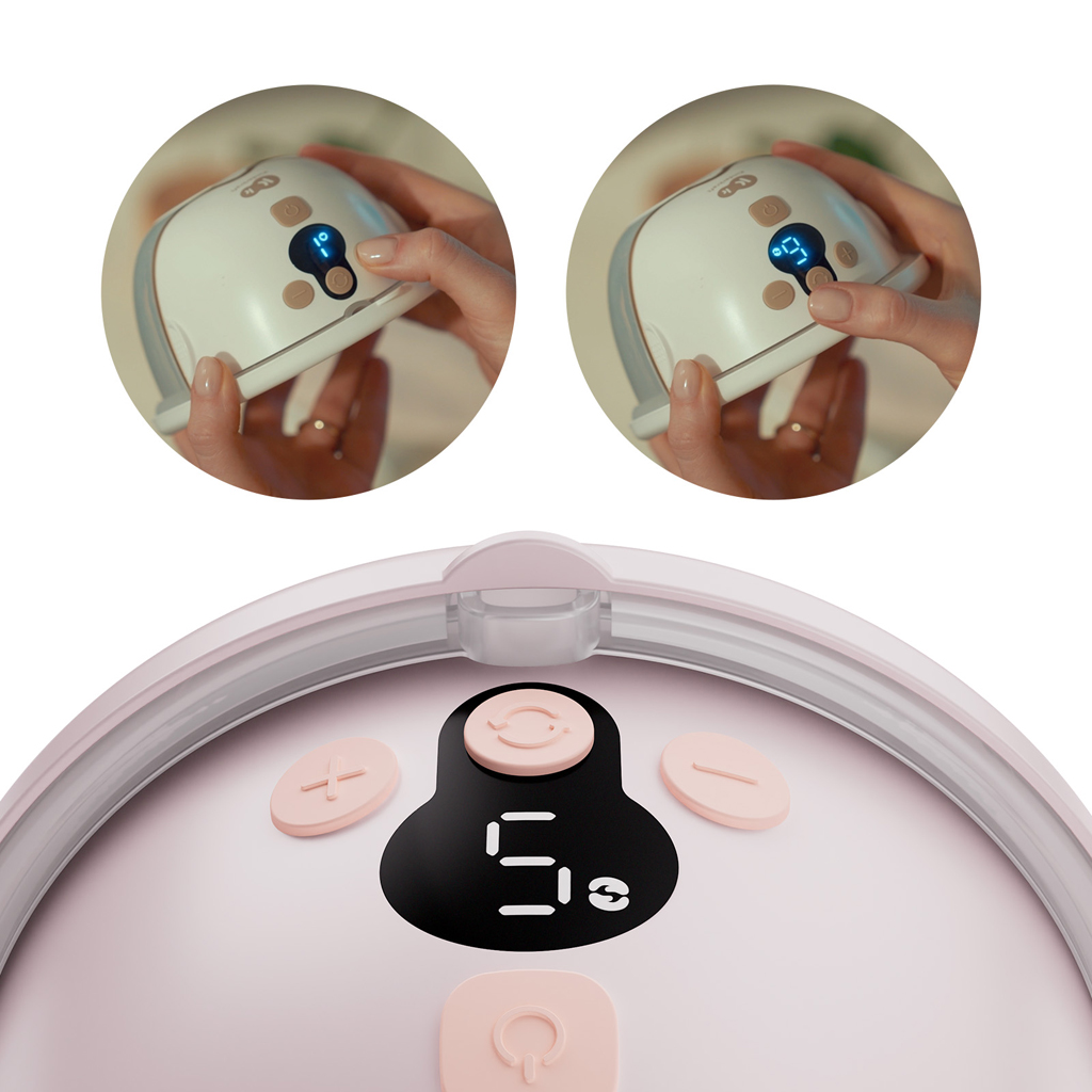 KINDERKRAFT Odsávačka materského mlieka Single Hands-free Mamaflow Pink