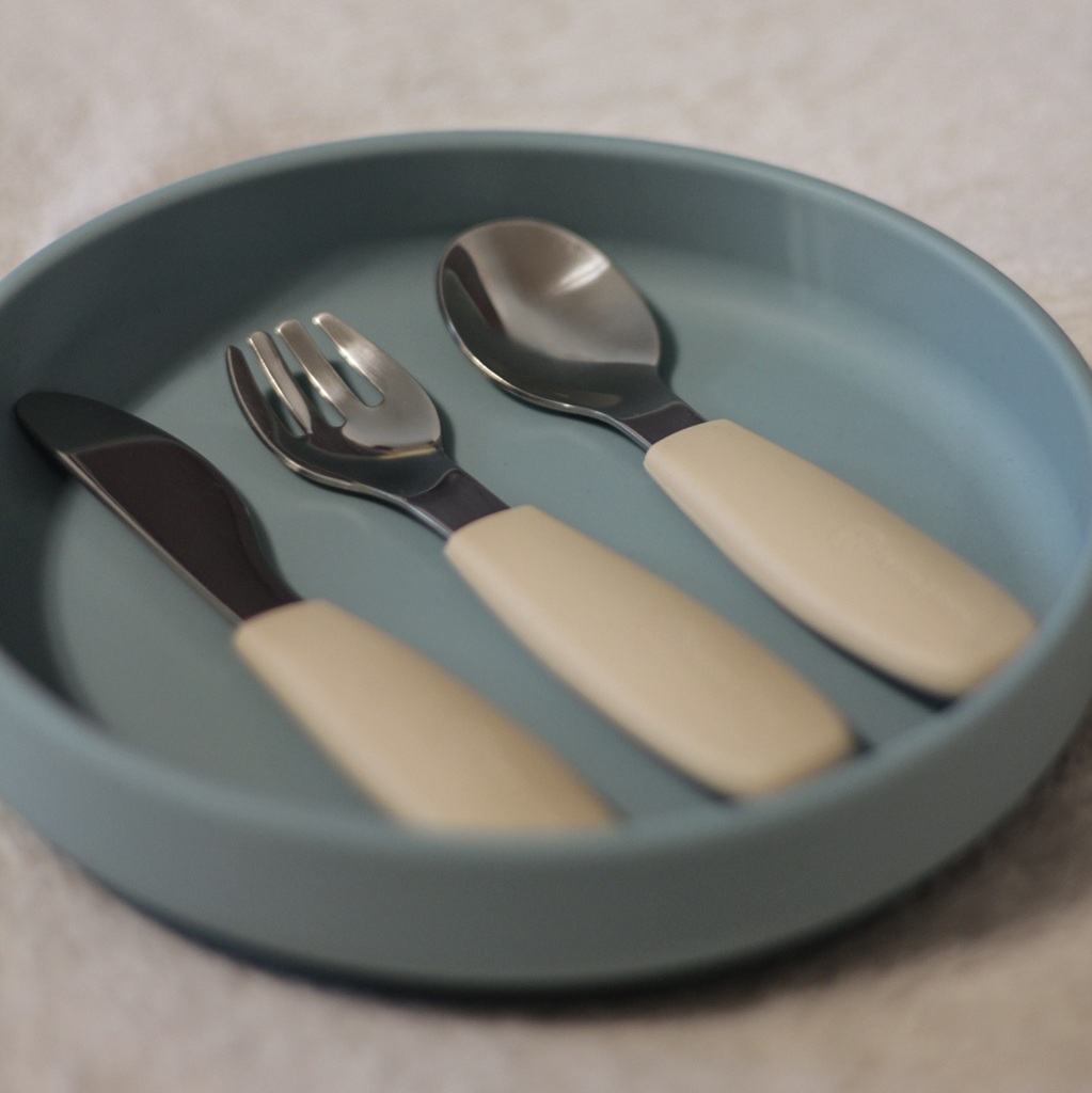 PETITE&amp;MARS Sada príborov s nerezovej ocele Take&amp;Match Dusty Rose 12m+