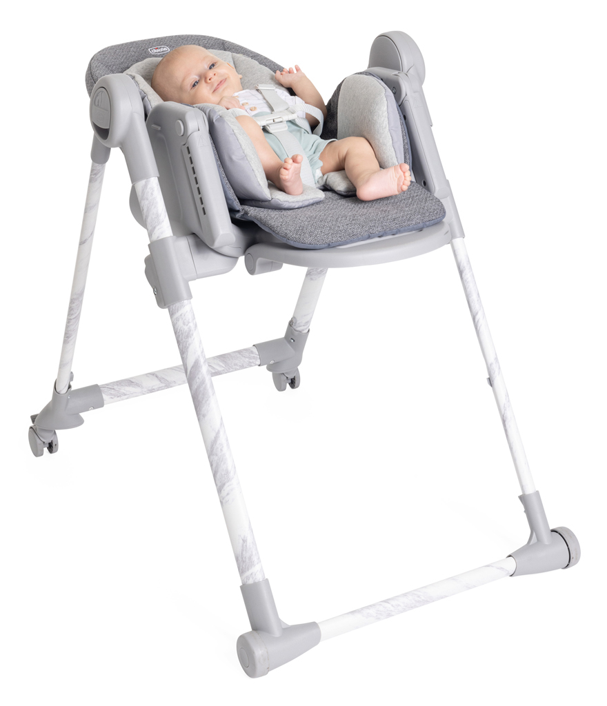 CHICCO Stolička jedálenská Polly Armonia - Carrara