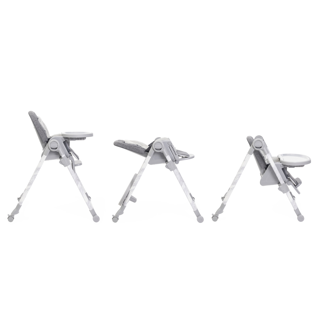 CHICCO Stolička jedálenská Polly Armonia - Carrara + Hrazdička Rainbow