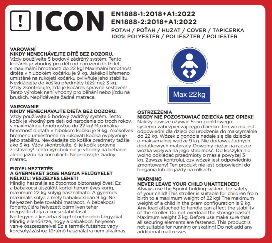 PETITE&amp;MARS Kočík kombinovaný ICON 2v1 Dove Grey XXL AIR