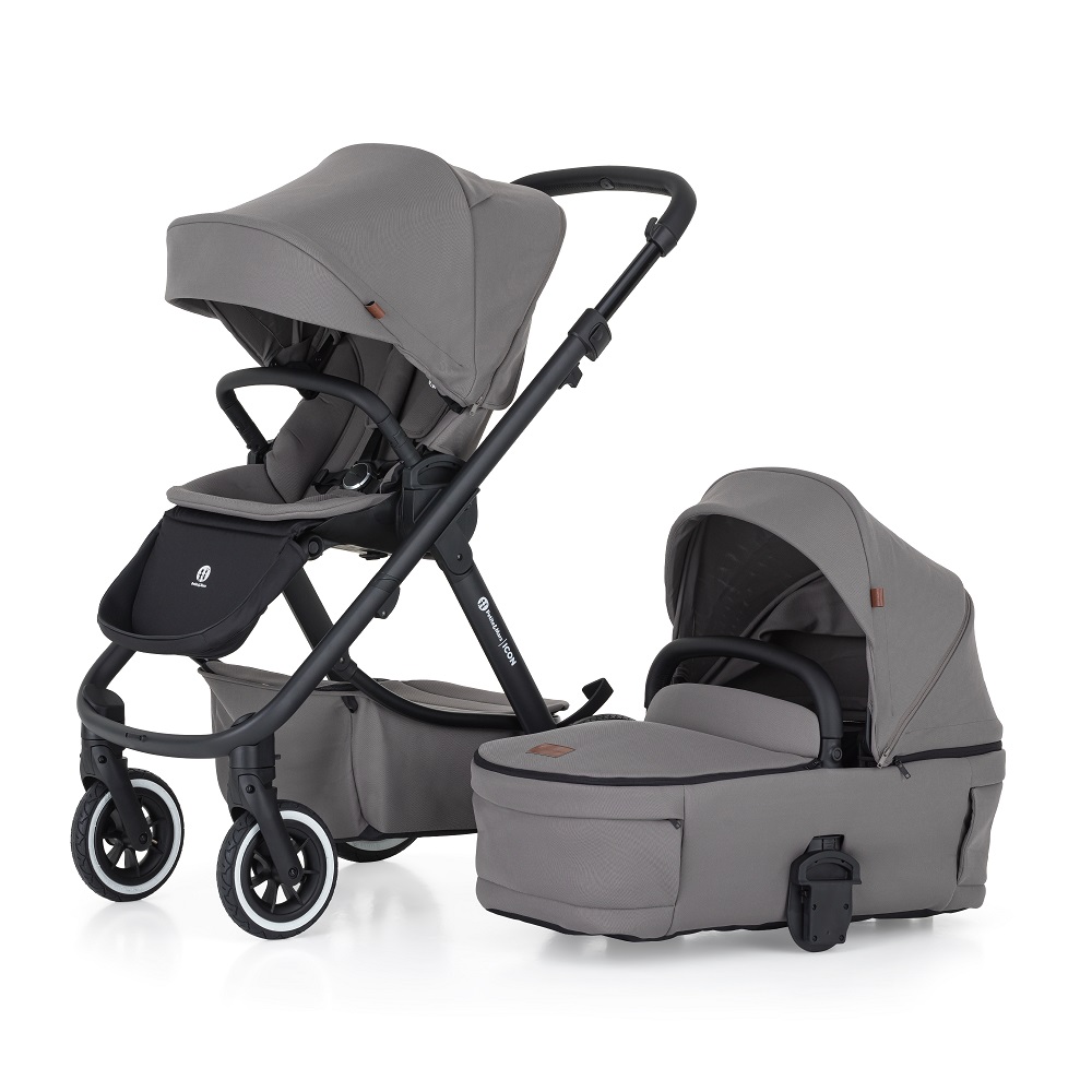 PETITE&amp;MARS SET Kočík 4v1 ICON Dove Grey XXL AIR + CBX By CYBEX Aton B2 i-Size