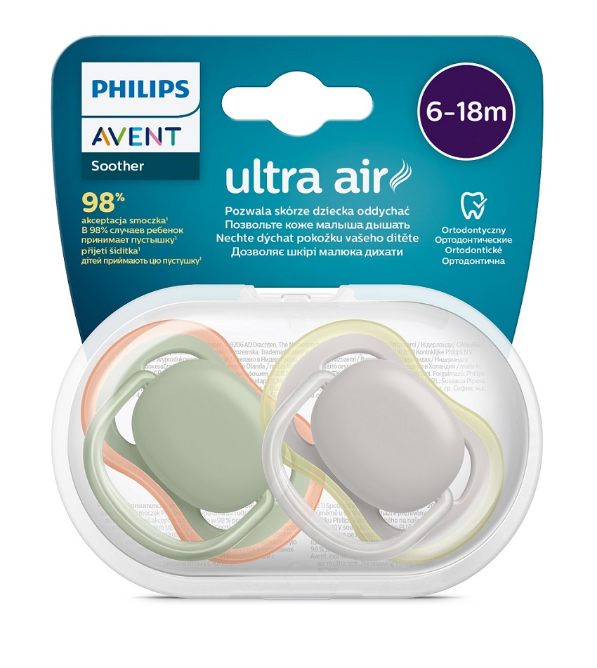 Philips AVENT Cumlík Ultra air neutral 6-18m 2 ks