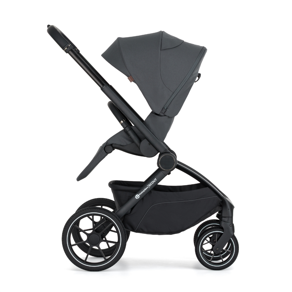 PETITE&amp;MARS Kočík kombinovaný SCOUT 2v1 Anthracite Moon