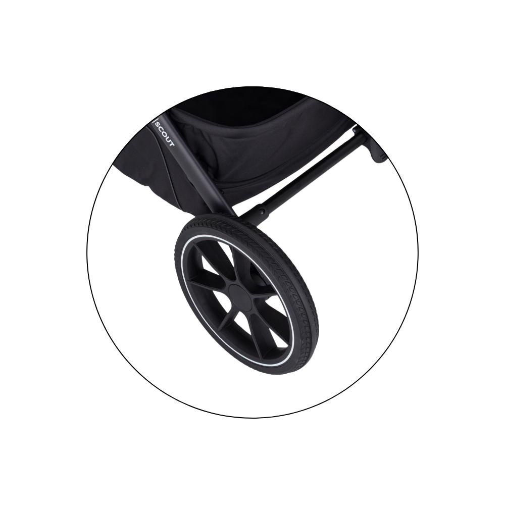 PETITE&amp;MARS Kočík kombinovaný SCOUT 2v1 Anthracite Moon