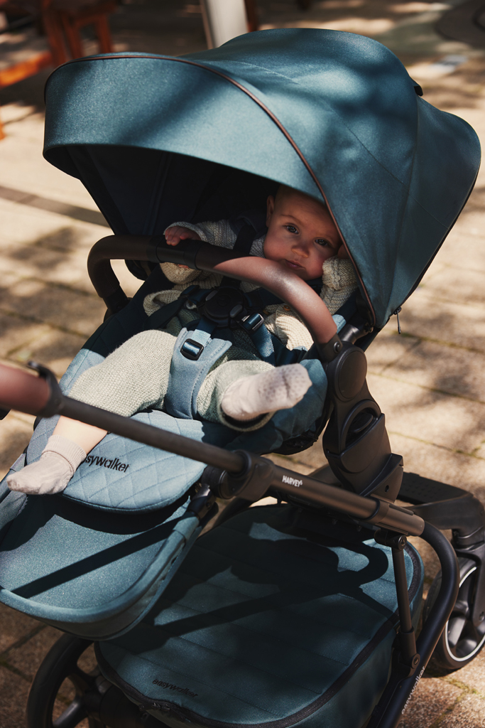 EASYWALKER Kočík kombinovaný Harvey⁵ Premium 2v1 Jade Green LITE RWS