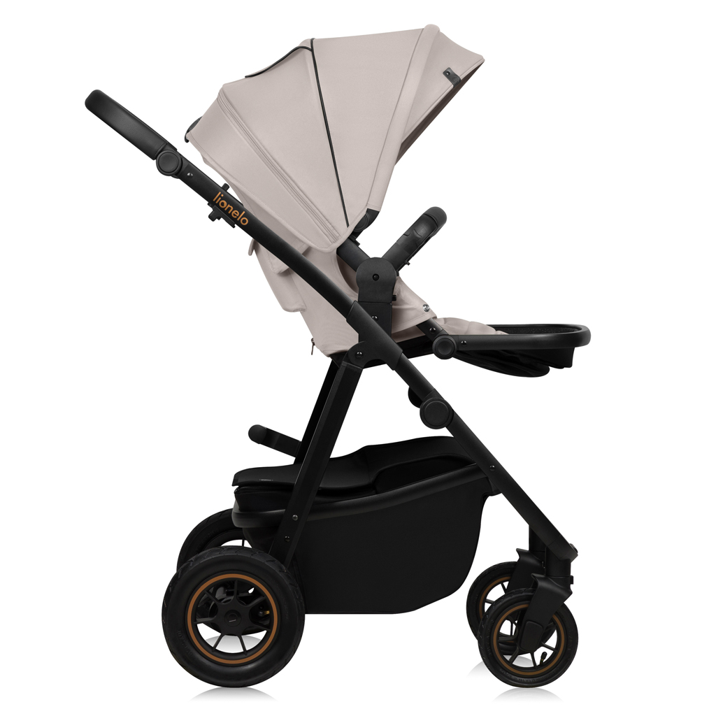 LIONELO Kočík kombinovaný Amber Plus 3v1 Beige Sand