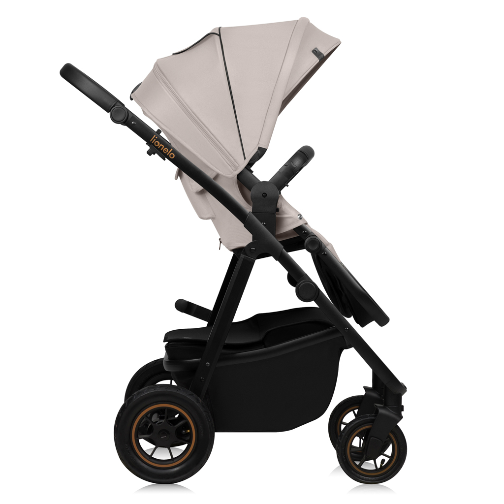 LIONELO Kočík kombinovaný Amber Plus 3v1 Beige Sand