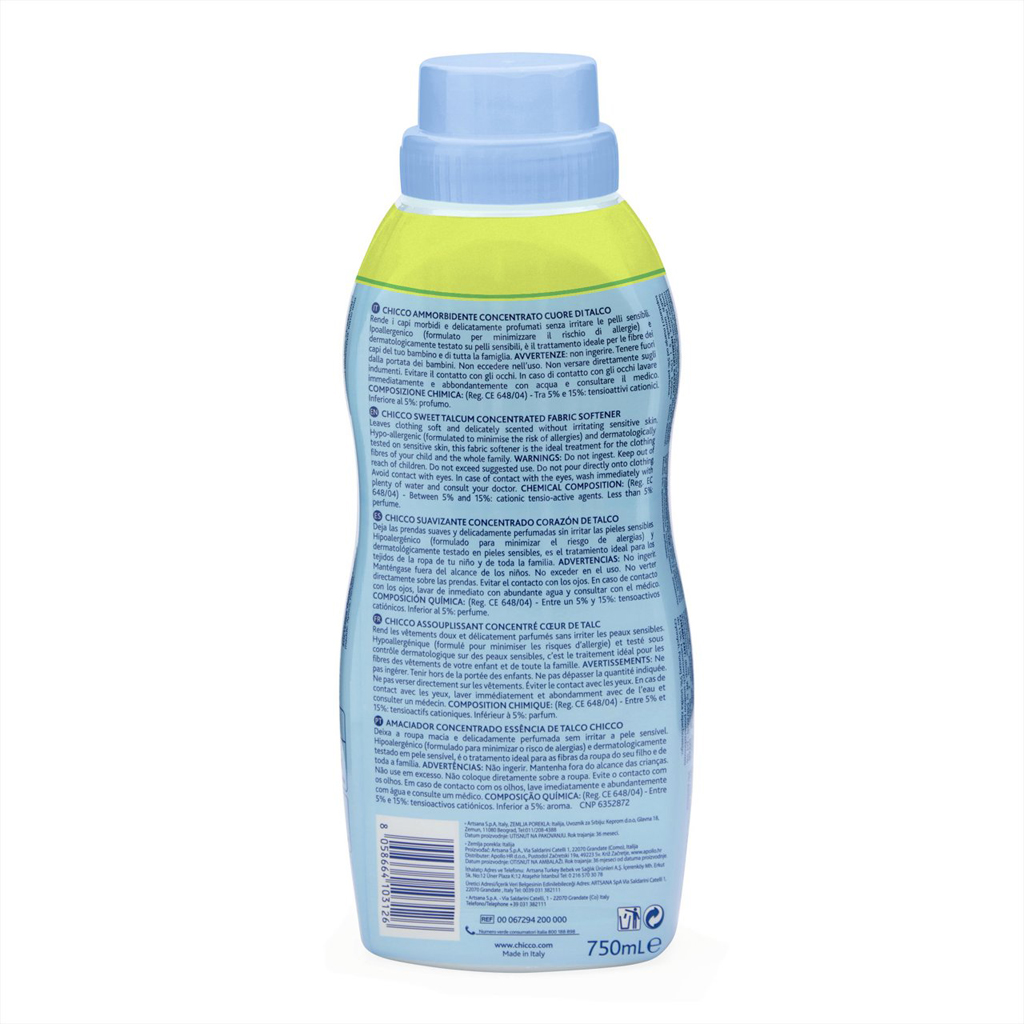 CHICCO Aviváž koncentrovaná Baby Sensitive Sladký púder 750ml