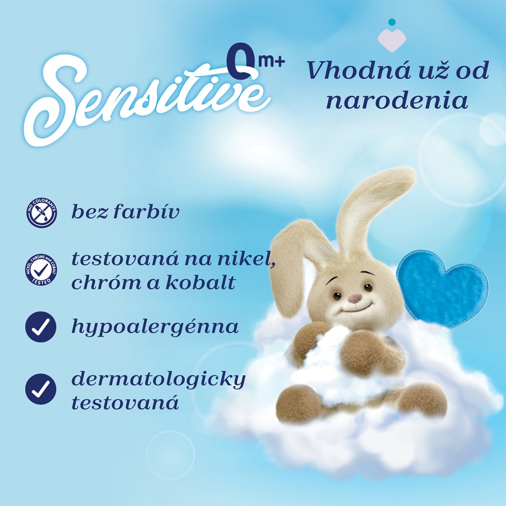 CHICCO Aviváž koncentrovaná Baby Sensitive Sladký púder 750ml