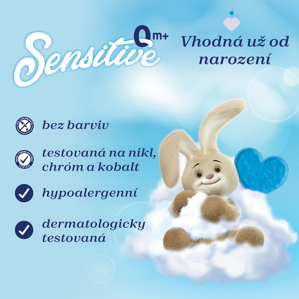 CHICCO Aviváž koncentrovaná Baby Sensitive Sladký púder 750ml