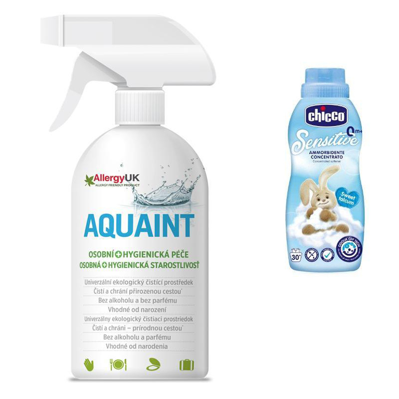 CHICCO Aviváž koncentrovaná Sladký Púder, 750 ml + AQUAINT 500 ml