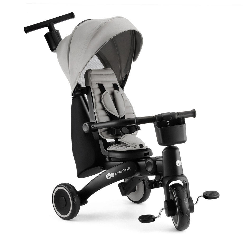 KINDERKRAFT Detská trojkolka Jazz 2 Grey