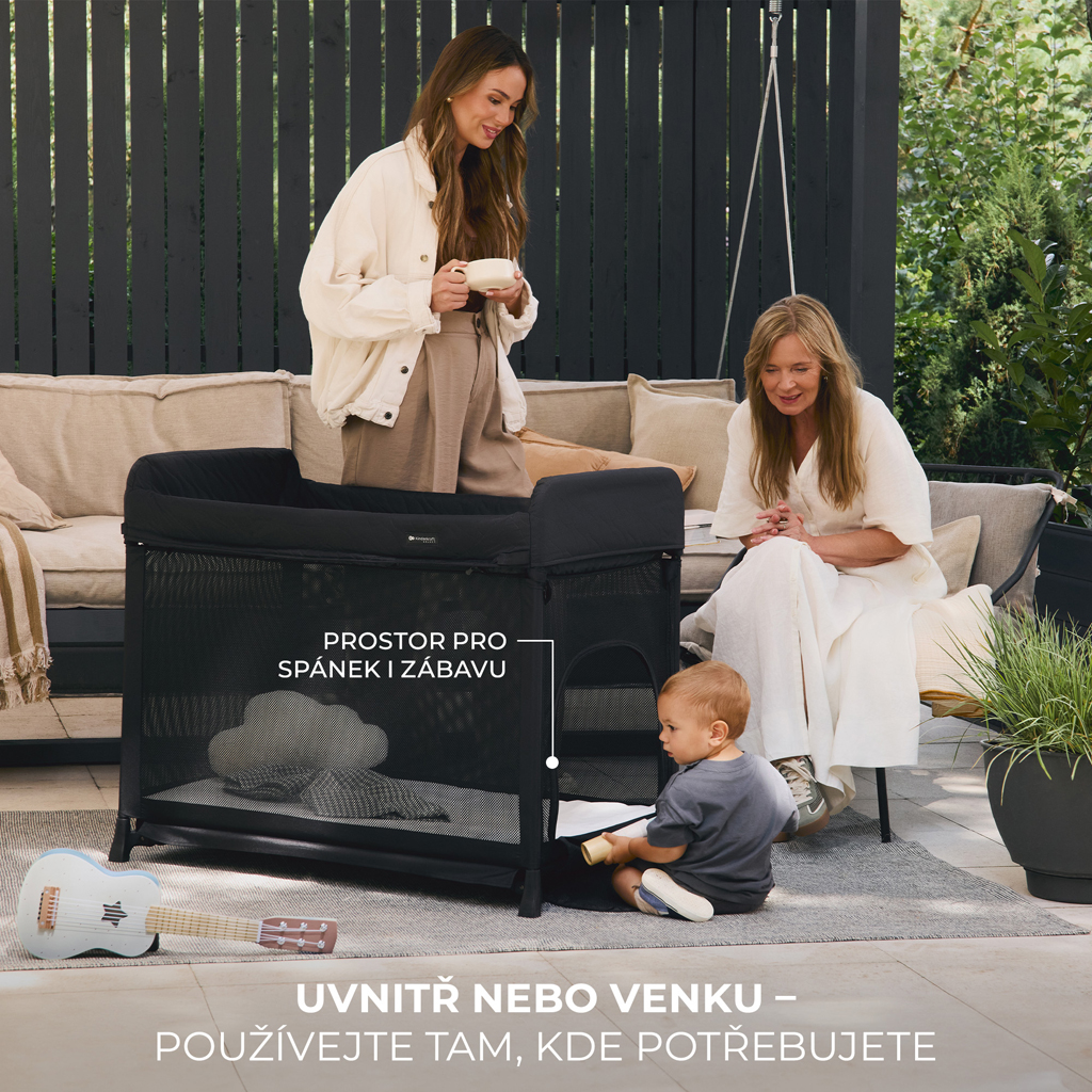 KINDERKRAFT SELECT Postieľka cestovná Moon Dream Beige