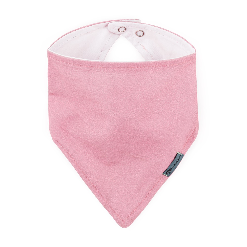 PETITE&amp;MARS Podbradník bandana Luke 2 ks Beige Strawberies&amp;Dusty Rose 3m+