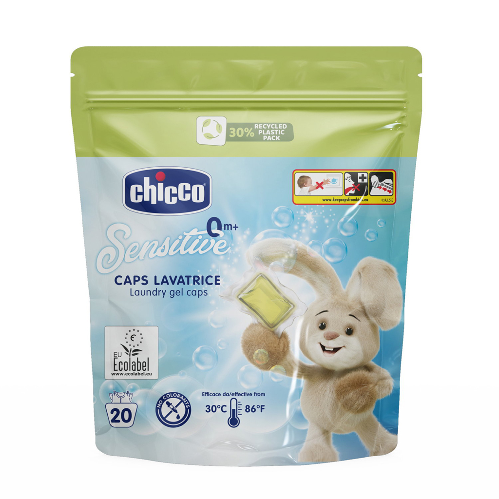 CHICCO Pracie kapsule Baby Sensitive 20ks, 0m+