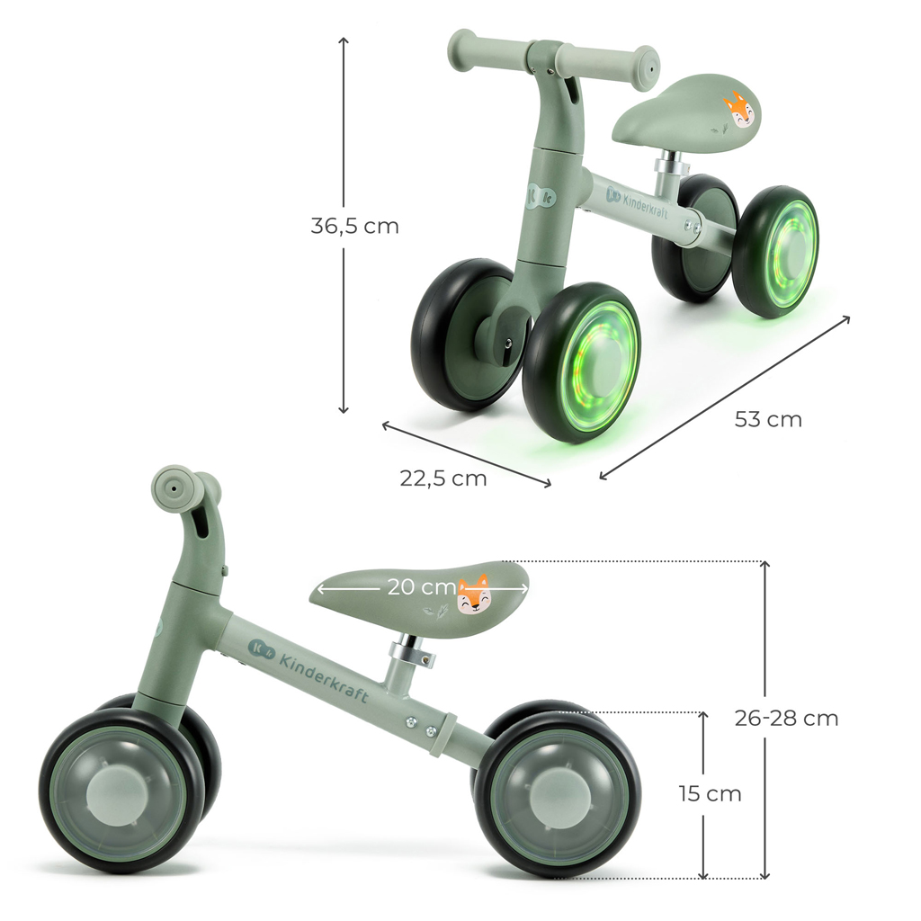 KINDERKRAFT Odrážadlo Cutie Flash Green