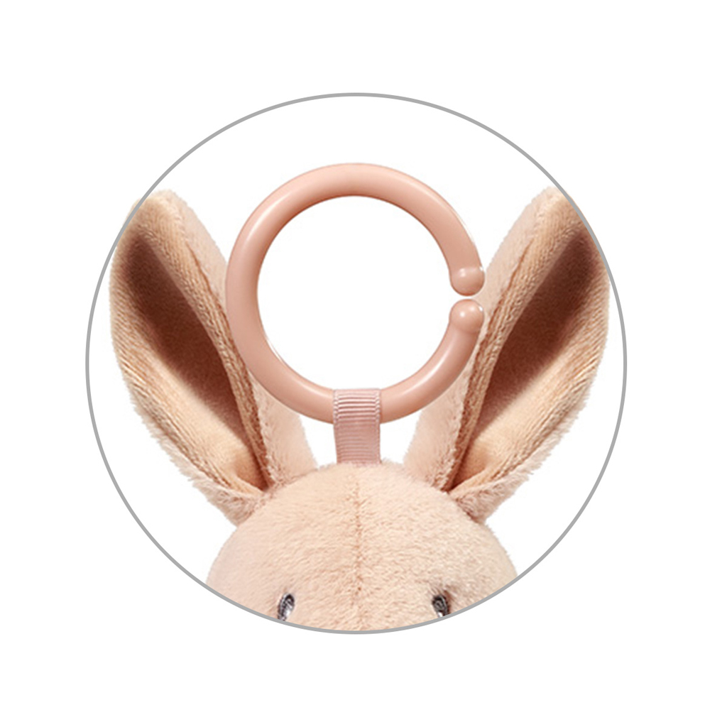 BABYONO Hračka závesná s hryzačkou Rabbit Karo 0m+