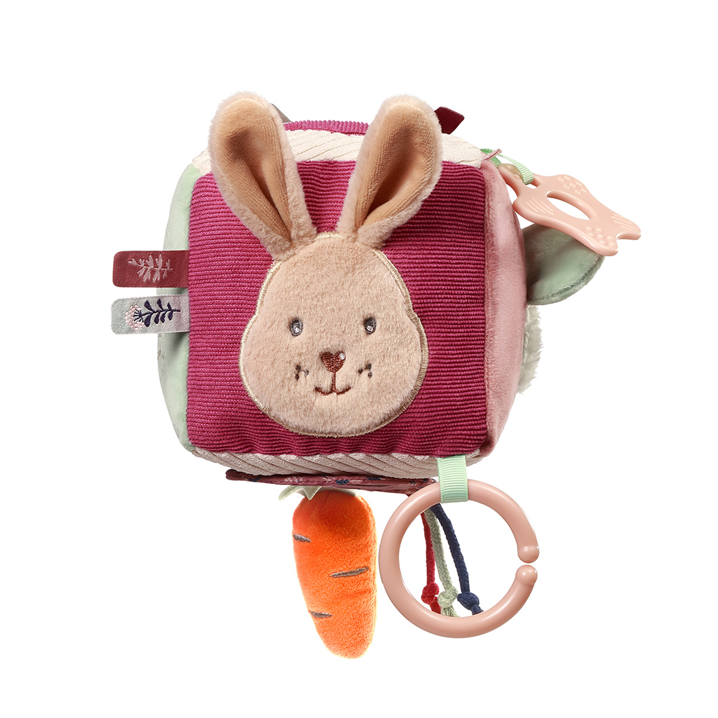 BABYONO Kocka sensorická Rabbit Karo 0m+