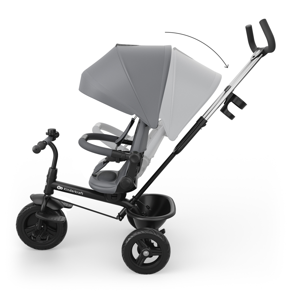 KINDERKRAFT Trojkolka Aston 2 Plus Grey, 9m+