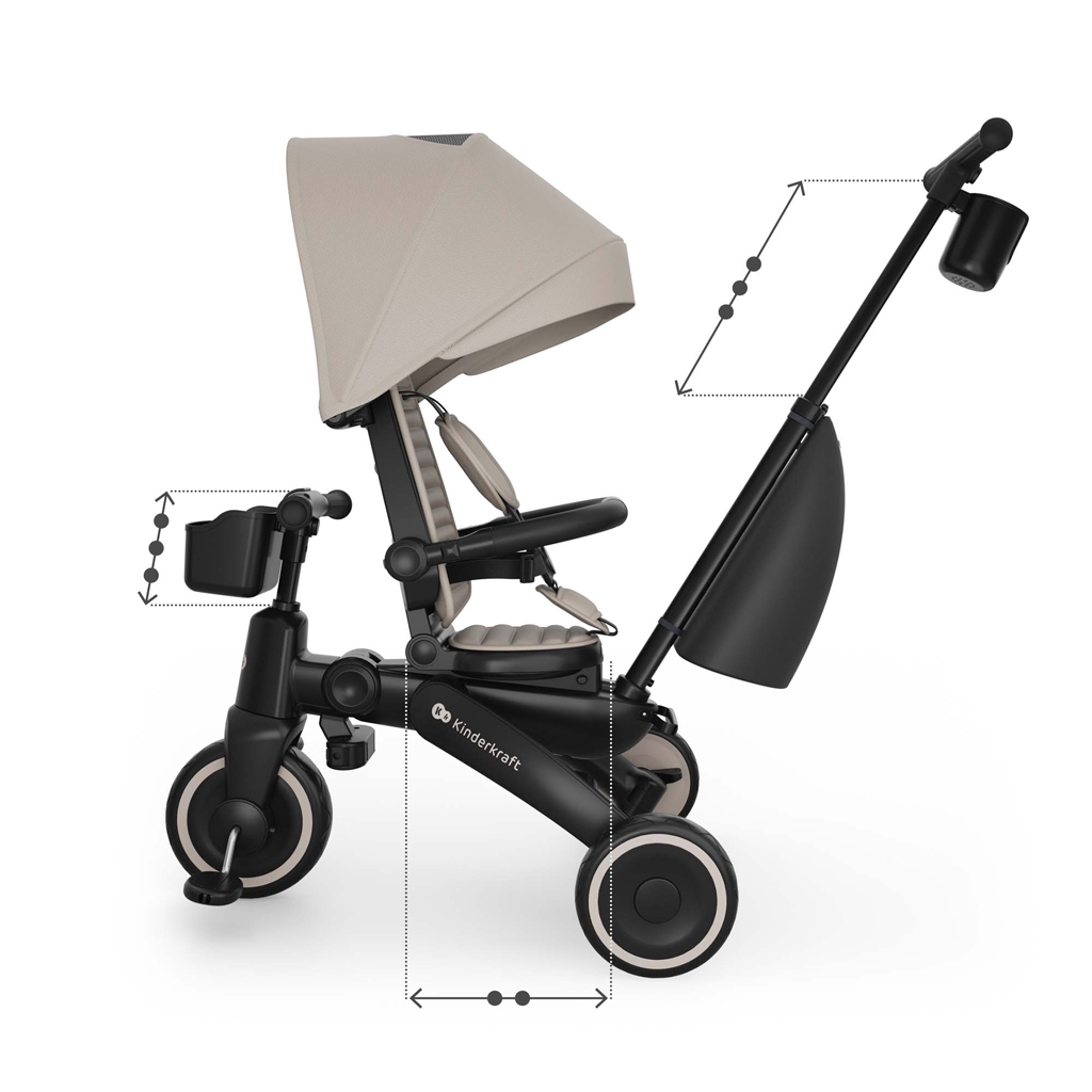 KINDERKRAFT Trojkolka Jazz 3 Beige, 9m+