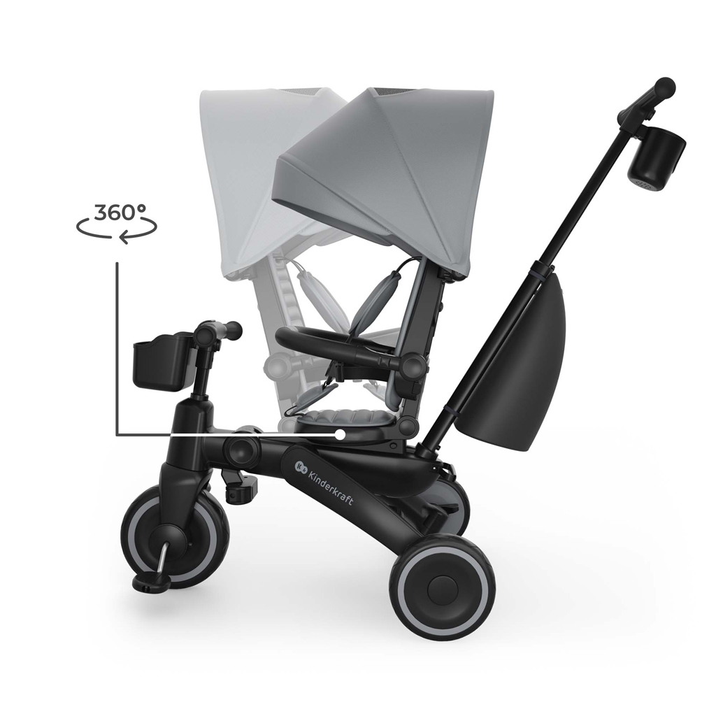 KINDERKRAFT Trojkolka Jazz 3 Grey, 9m+