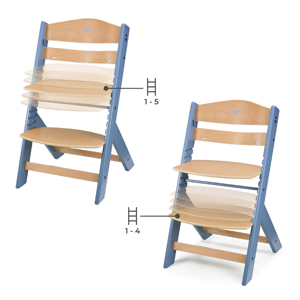 KINDERKRAFT Stolička jedálenská Nordic Breeze s vankúšom