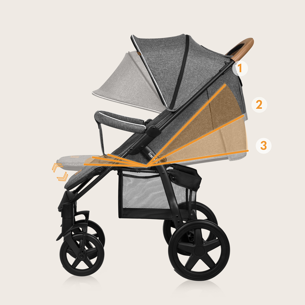 LIONELO Kočík športový Annet Plus Stone Caramel