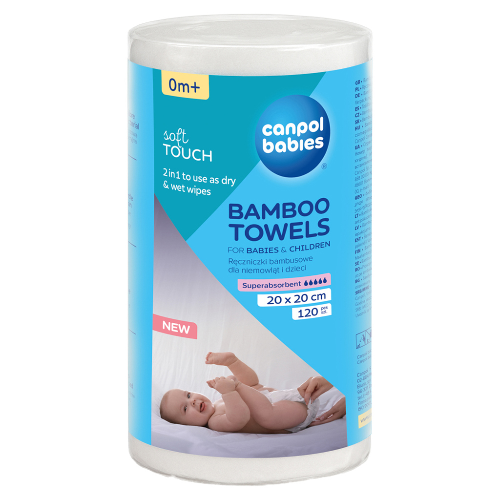CANPOL BABIES Utierky jednorazové bambusové 120 ks
