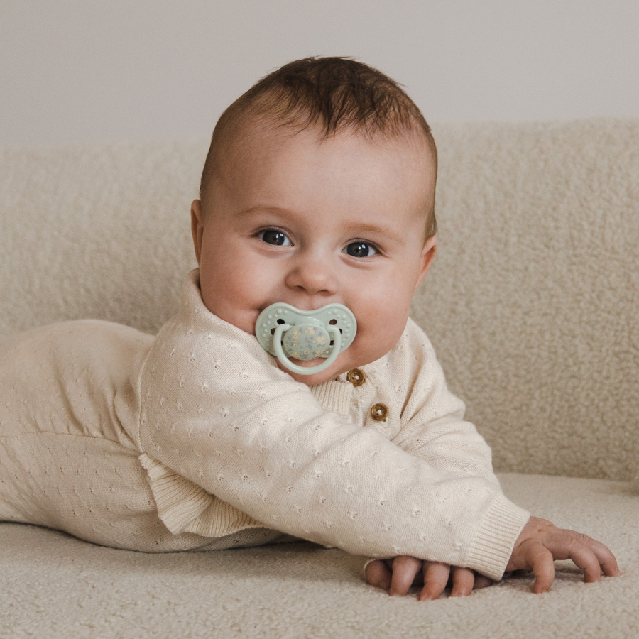 LOVI Cumlík silikónový dynamický 0-6m 2ks Blossom