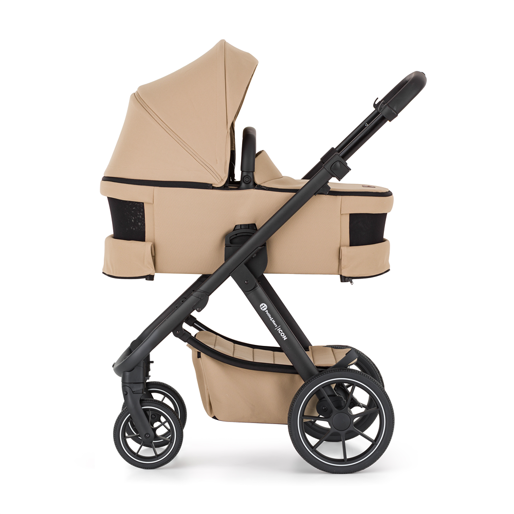 PETITE&amp;MARS Kočík kombinovaný ICON 2v1 Mocha Beige XXL RWS + Core Pro i-Size Black Grey + Báza