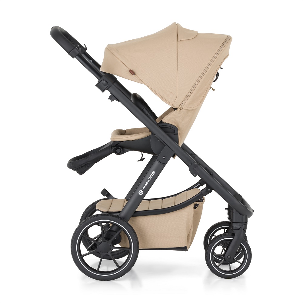 PETITE&amp;MARS Kočík kombinovaný ICON 2v1 Mocha Beige XXL RWS + Core Pro i-Size Black Grey + Báza