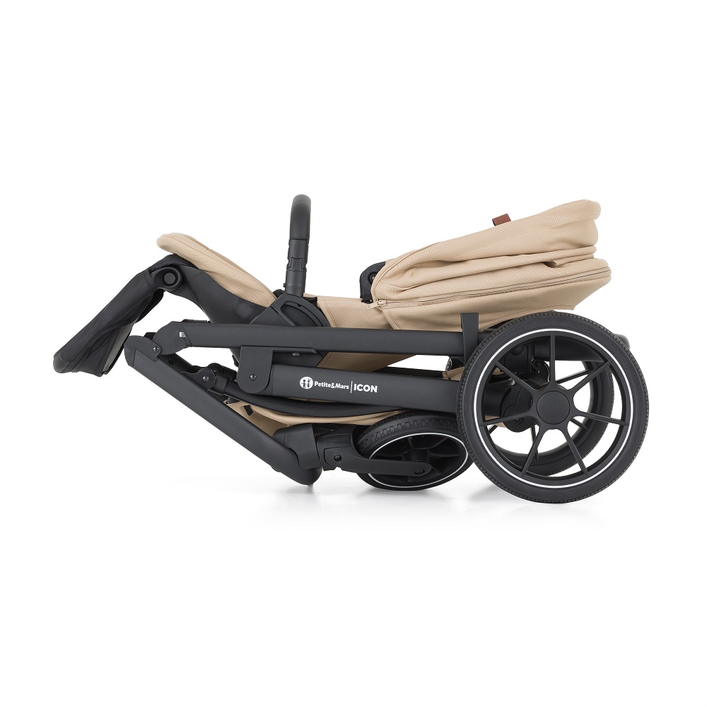 PETITE&amp;MARS SET Kočík 4v1 ICON Mocha Beige XXL RWS + CBX By CYBEX Aton B2 i-Size