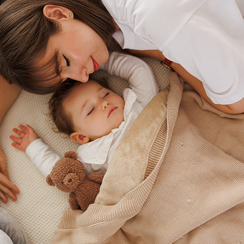 BABYONO Deka z prírodnej bavlny 75 × 100 cm light beige 0m+