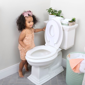 INGENUITY Redukcia na WC biela Flip &amp; Sit™