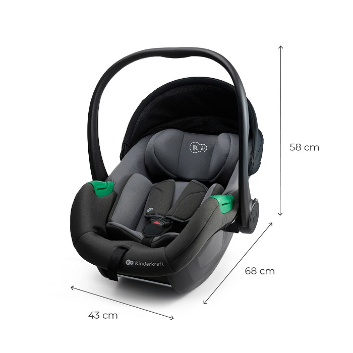 KINDERKRAFT Autosedačka Mink Pro 2 (0-13 kg) Grey