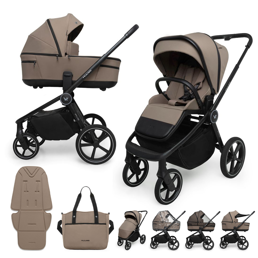 MUUVO Kočík kombinovaný Five 2v1 Mokka