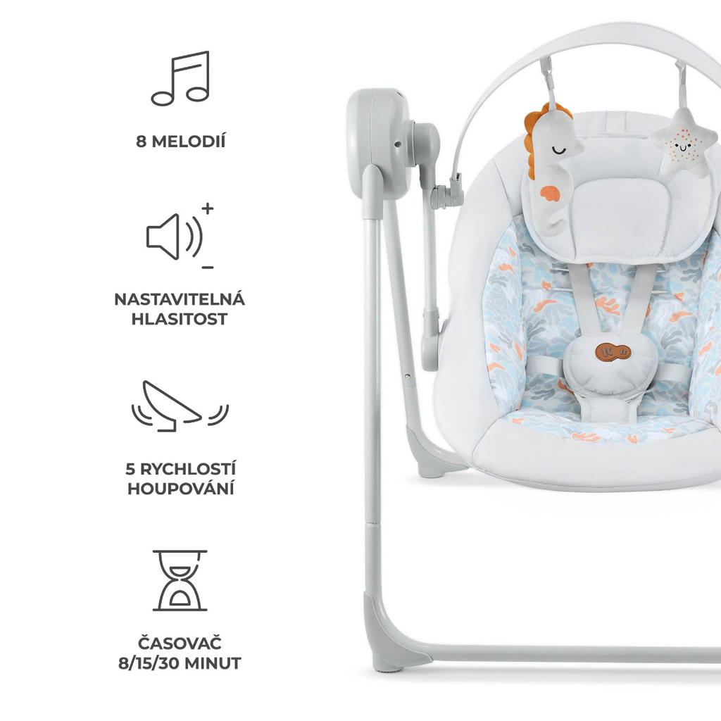 KINDERKRAFT Hojdačka Swingee Grey