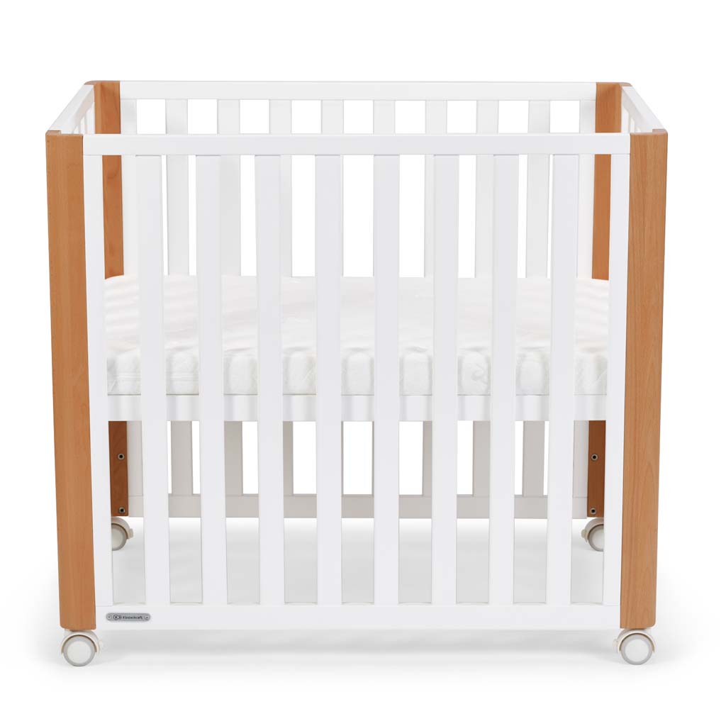 KINDERKRAFT SELECT Postieľka drevená Koya s funkciou ohrádky vrátane matraca White, Premium