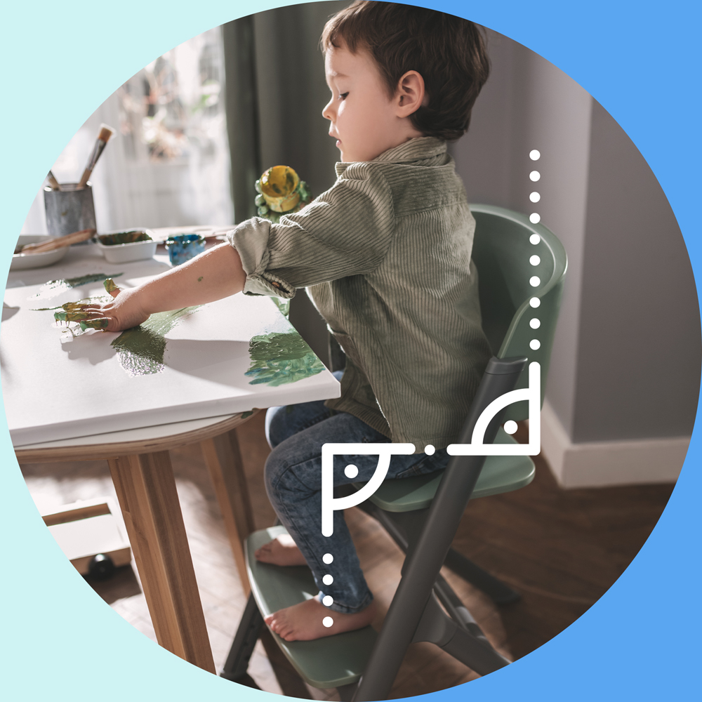 KINDERKRAFT SELECT Set jedálenská stolička Livy Oak + lehátko Calmee, Premium