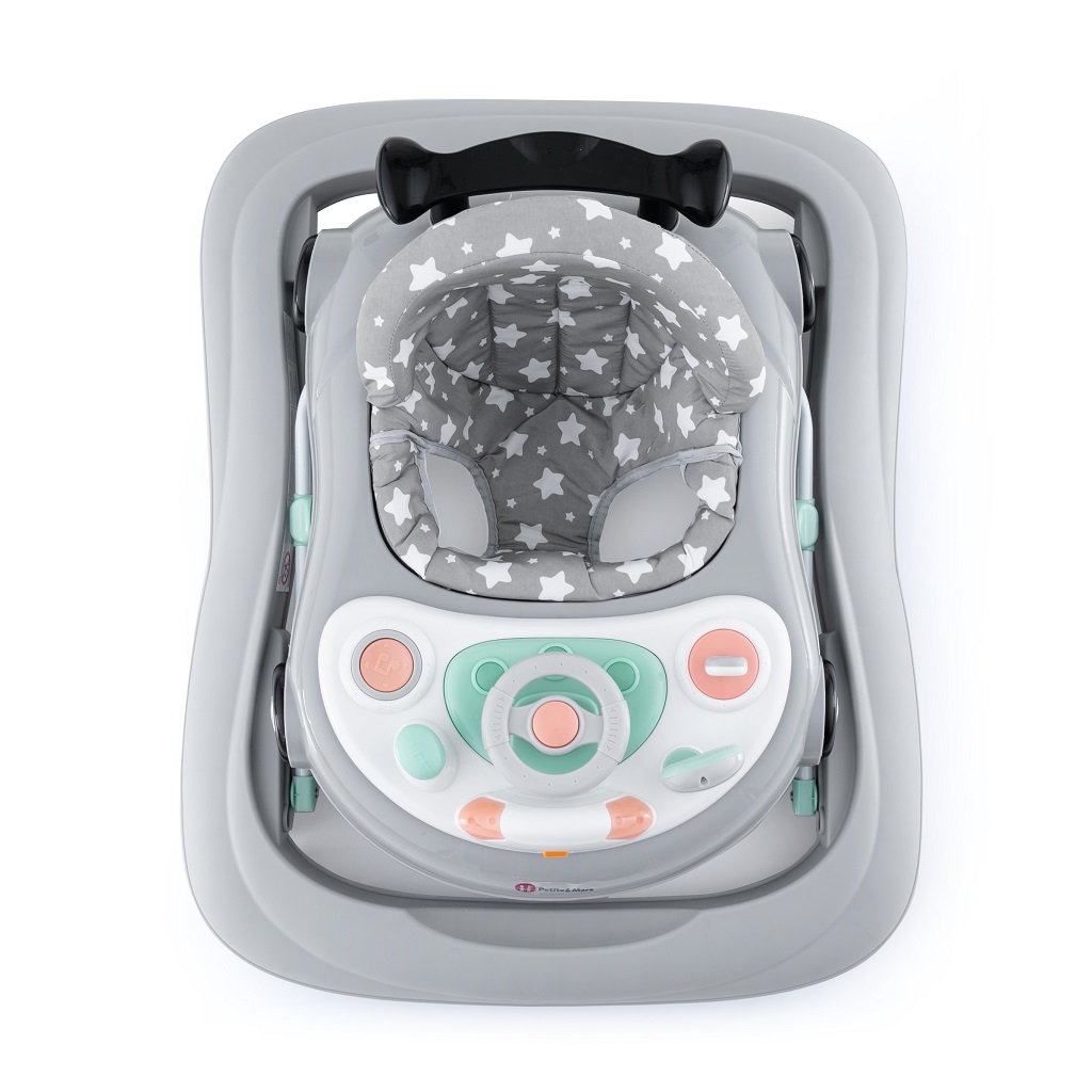 PETITE&amp;MARS Chodítko so zvukom Cabrio Grey