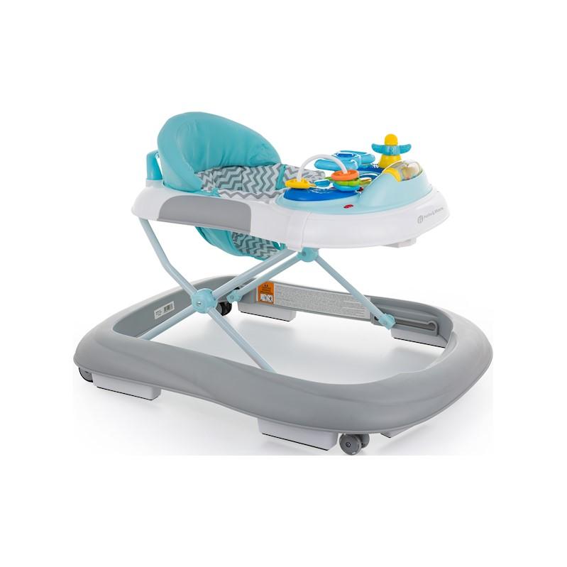 PETITE&amp;MARS Chodítko so zvukom Monty Chevron Blue