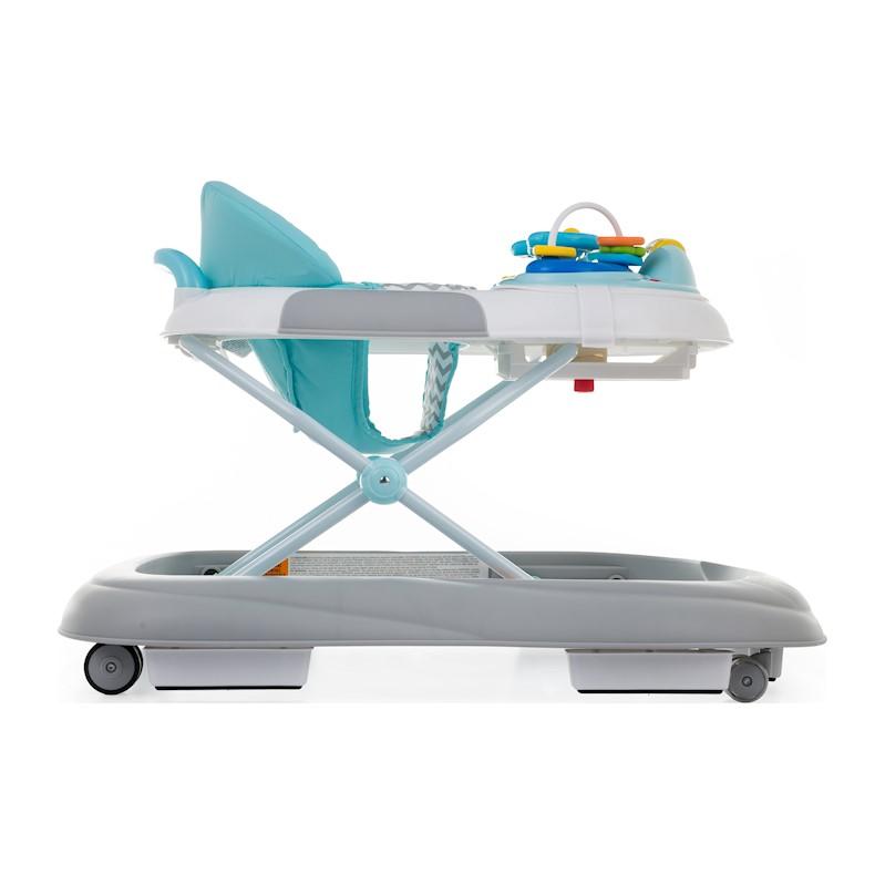 PETITE&amp;MARS Chodítko so zvukom Monty Chevron Blue